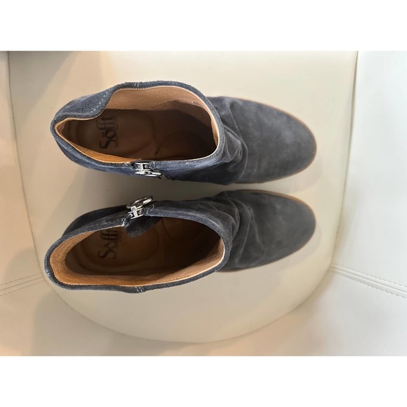 Sofft Women's Siri Blue Wedge Waterproof Suede Sz. 10M - Picture 6 of 10
